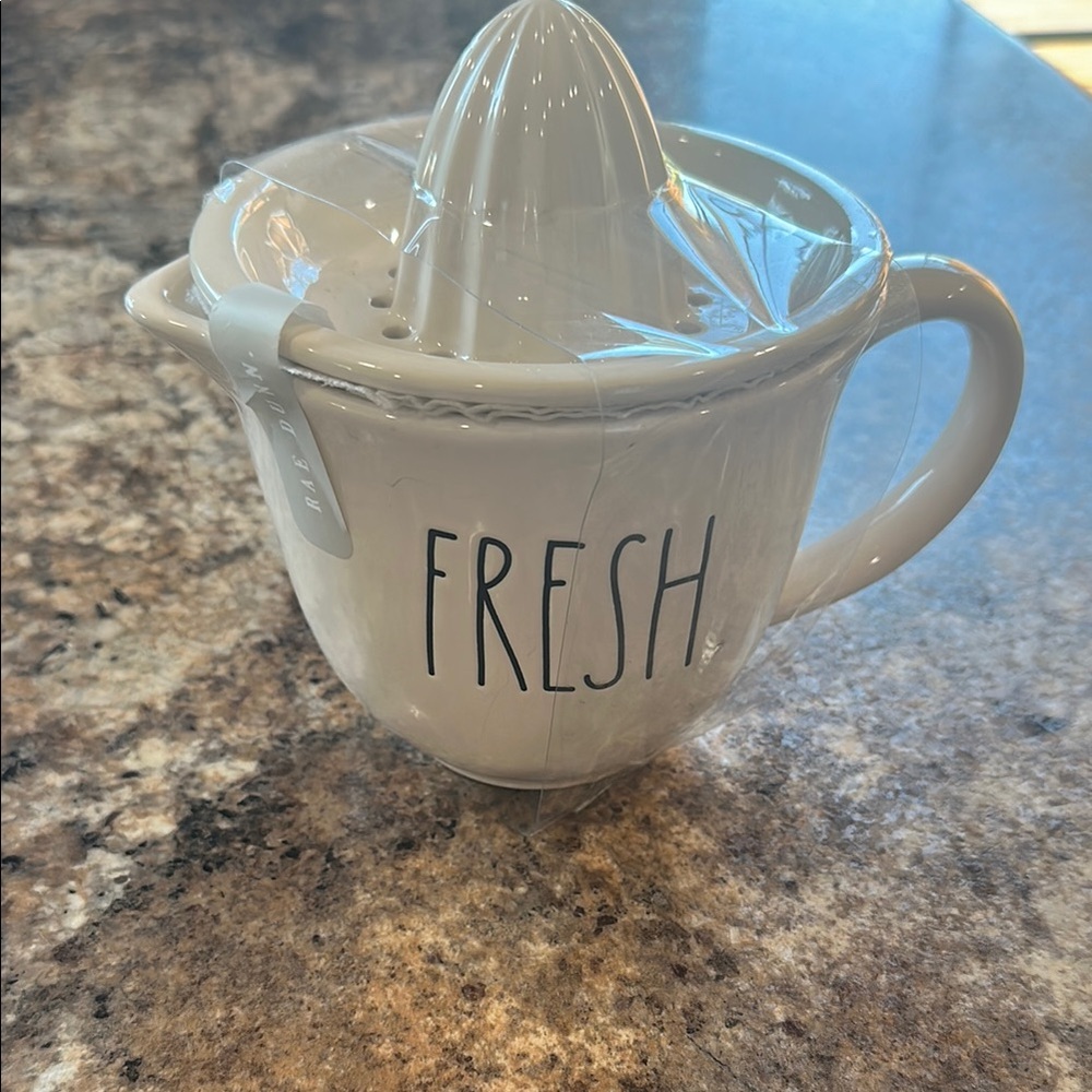 Rae Dunn White Ceramic Citrus Juicer Kitchen Tool